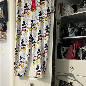 Disney Mickey Mouse Kids Pajama Bottoms - Gray, Red, Yellow